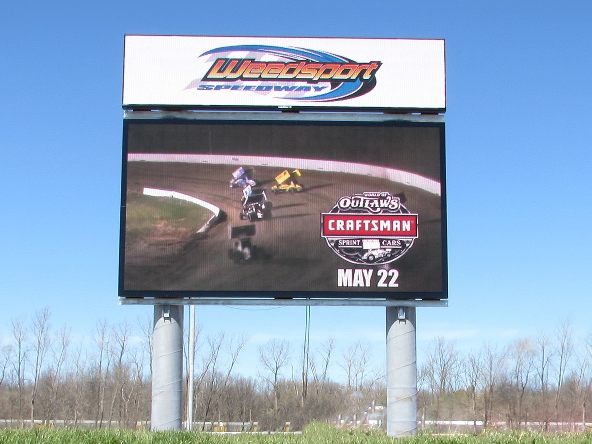 Weedsport Speedway; 16mm, 15' x 27' and 6'5" x 27'3", Weedsport, NY